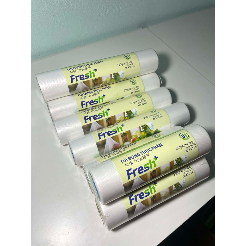 Túi đựng thực phẩm 250gr/cuộn – Túi sinh học, thân thiện – Dùng bảo quản đồ ăn. Nhiều Kích Cỡ - Hàng Chính Hãng Có VAT