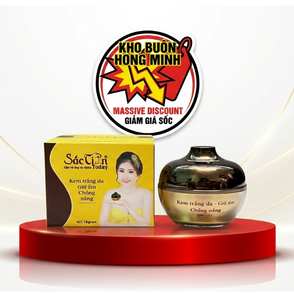 Kem Dưỡng Trắng, Giữ Ẩm cho Da Mặt, Chống Nắng Ngày Và Đêm Sắc Tiên Today (Nâu-vàng)