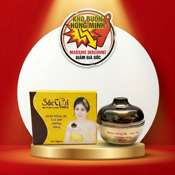 Kem Dưỡng Trắng, Giữ Ẩm cho Da Mặt, Chống Nắng Ngày Và Đêm Sắc Tiên Today (Nâu-vàng)