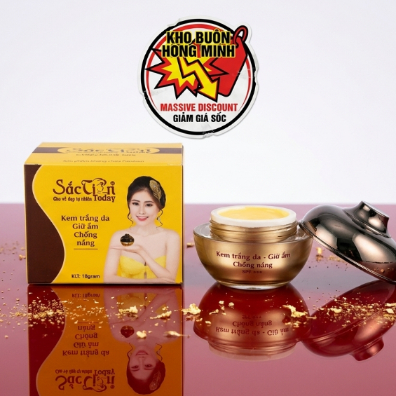 Kem Dưỡng Trắng, Giữ Ẩm cho Da Mặt, Chống Nắng Ngày Và Đêm Sắc Tiên Today (Nâu-vàng)