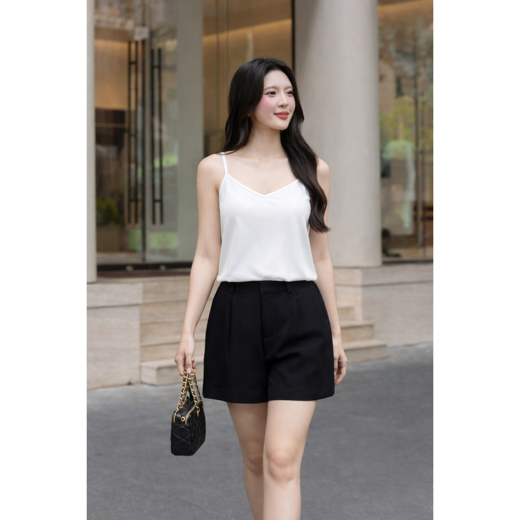 Áo 2 Dây Nữ GUMAC Thiết Kế Form Suông Trẻ Trung Hiện Đại BAE00017