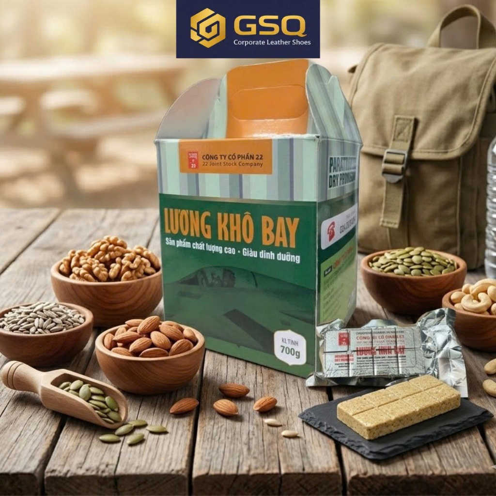 Lương Khô Bay Hộp 700g Lương Khô QĐ Thơm Ngon Dinh Dưỡng