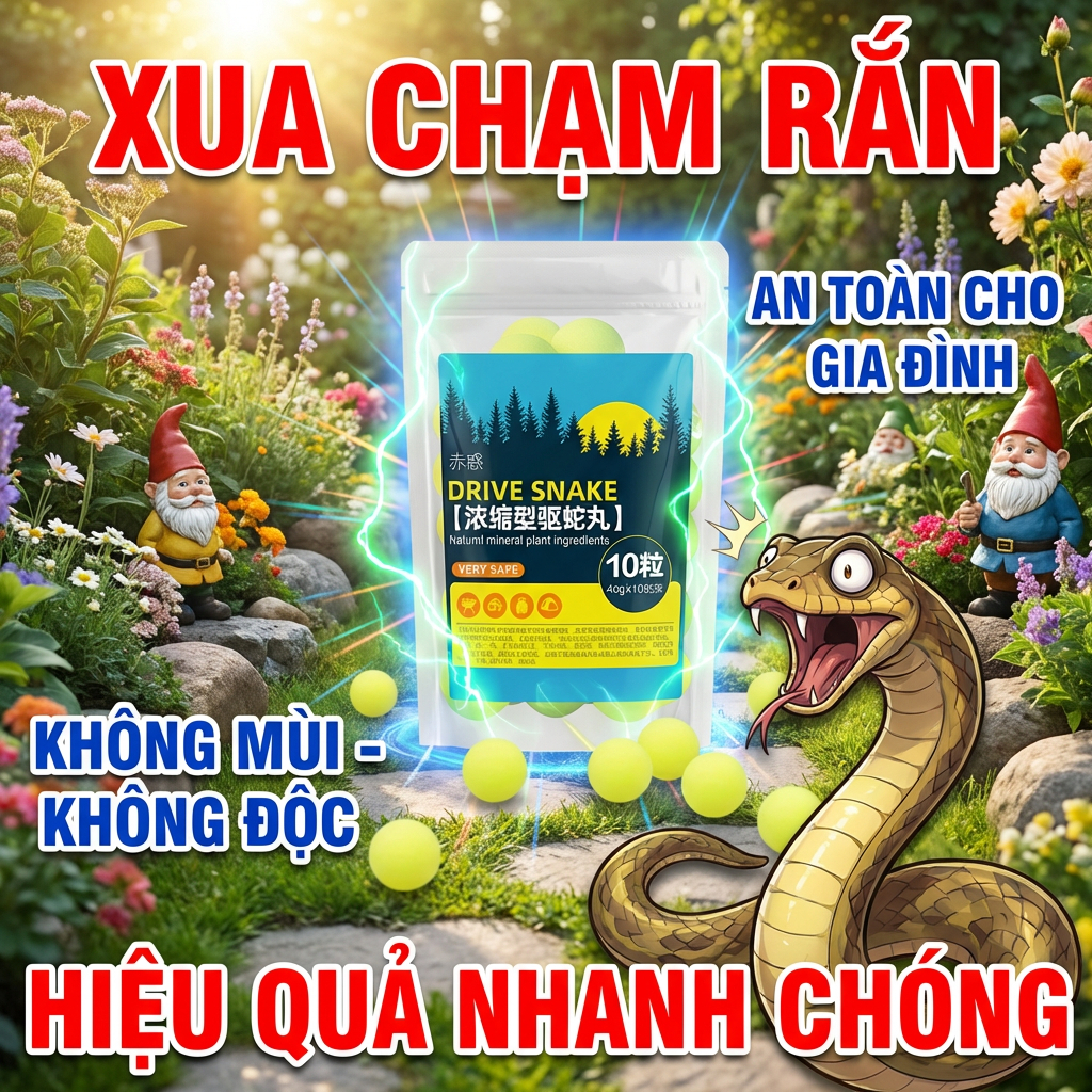🐍 Ngăn rắn 365 ngày! 🐍 Viên xua rắn, bột xua rắn, thuốc xua rắn từ thảo dược, đặt bảo vệ, chịu mưa, kèm túi lưới