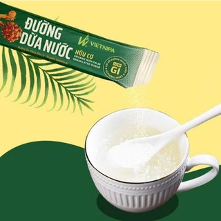 Đường Dừa Nước Hữu Cơ Cô Đặc Vietnipa (Hộp 10 Gói & Hộp 30 Gói) - Giàu Khoáng Chất, Chỉ Số Đường Thấp - Natural Market