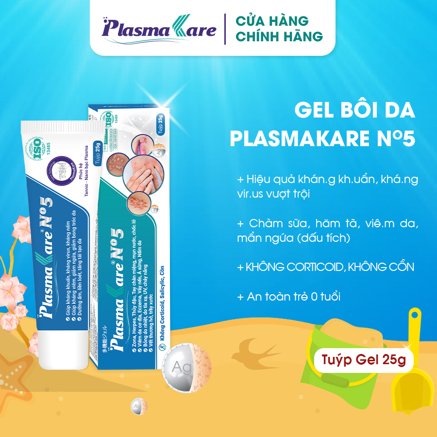 Kem Bôi Da Á Sừng Plasmakare No5 Hỗ Trợ Phục Hồi Làn Da Nứt Nẻ Bong Tróc,Làm Da Mềm Mại No.5 No 5