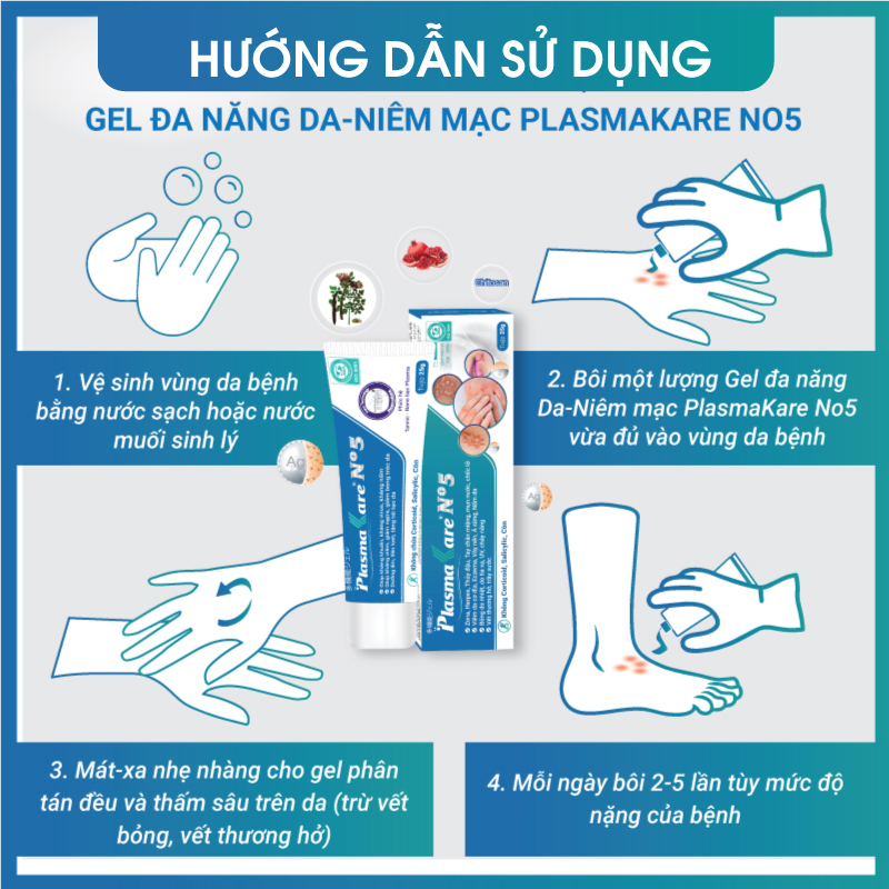 Kem Bôi Da Á Sừng Plasmakare No5 Hỗ Trợ Phục Hồi Làn Da Nứt Nẻ Bong Tróc,Làm Da Mềm Mại No.5 No 5