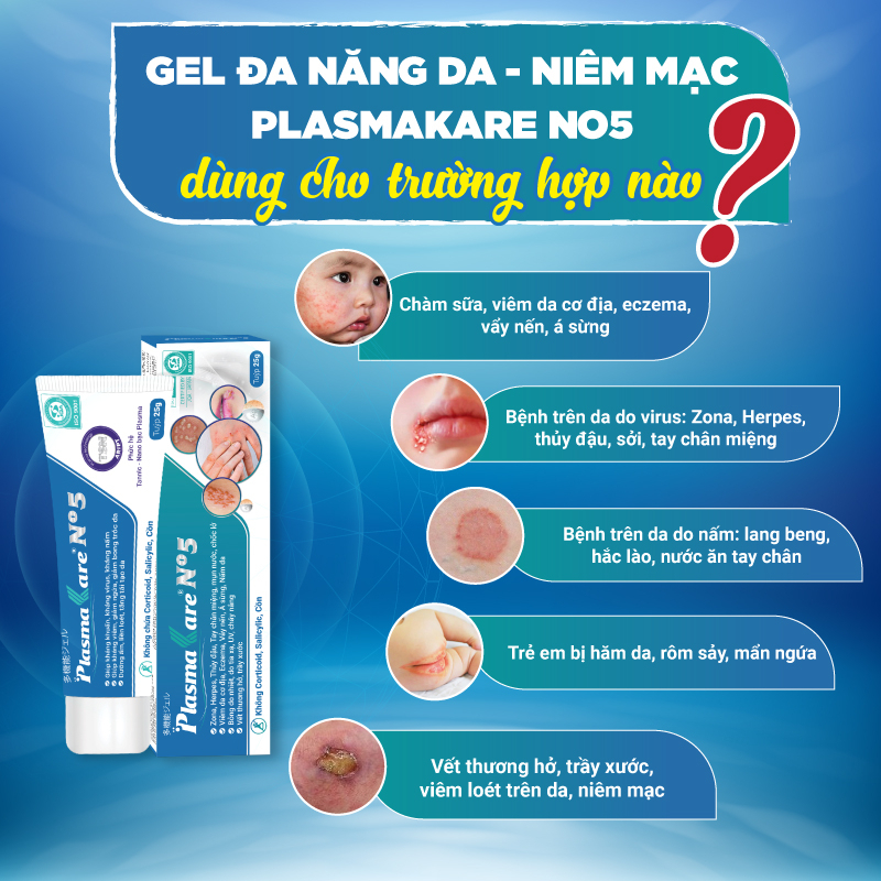Kem Bôi Da Á Sừng Plasmakare No5 Hỗ Trợ Phục Hồi Làn Da Nứt Nẻ Bong Tróc,Làm Da Mềm Mại No.5 No 5