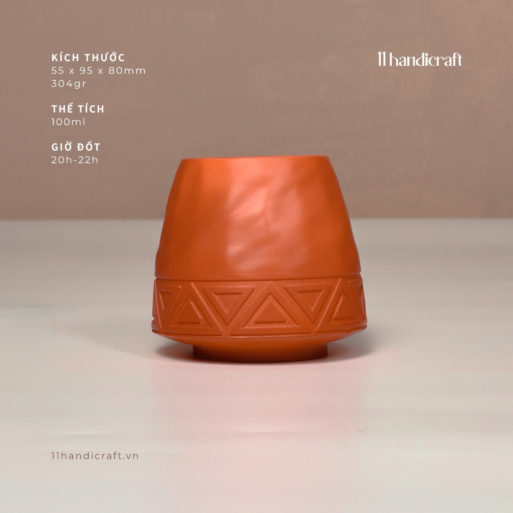 Nến Thơm Quà Tặng Sinh Nhật - Sáp Đậu Nành Thiên Nhiên Decor Handmade Rông Tơ Nao 11 Handicraft