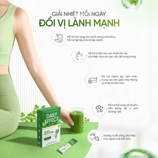 [Combo x2 Bột Cần Tây Diếp Cá Mật Ong] DAILY EFFECT Celery Houttuynia Honey Power Mix (Hộp 14 Gói x 4g x 2 hộp)