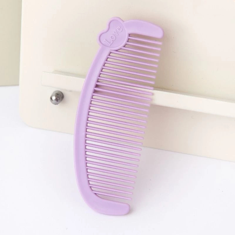 Lược Chải Tóc Mini Hình Trái Tim Xah Lam Dễ thương, Nhỏ Gọn, Răng Lược Mềm Mại
