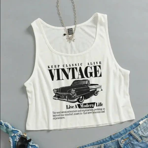 Áo ba lỗ nữ in hình chiếc xe vintage đơn giản basic freesize dưới 63kg thun cotton co giãn thoáng mát