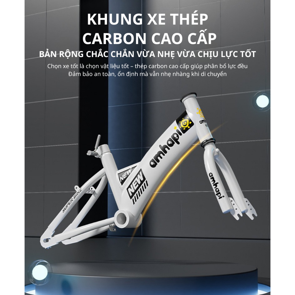 {XĐ-90 TẶNG KÈM BƠM TAY }XE Đạp Cho Bé Có Thể Gập Lại Đủ Size 12-16 inh ,Xe Đạp Có Phanh Kép An Toàn Cho Bé