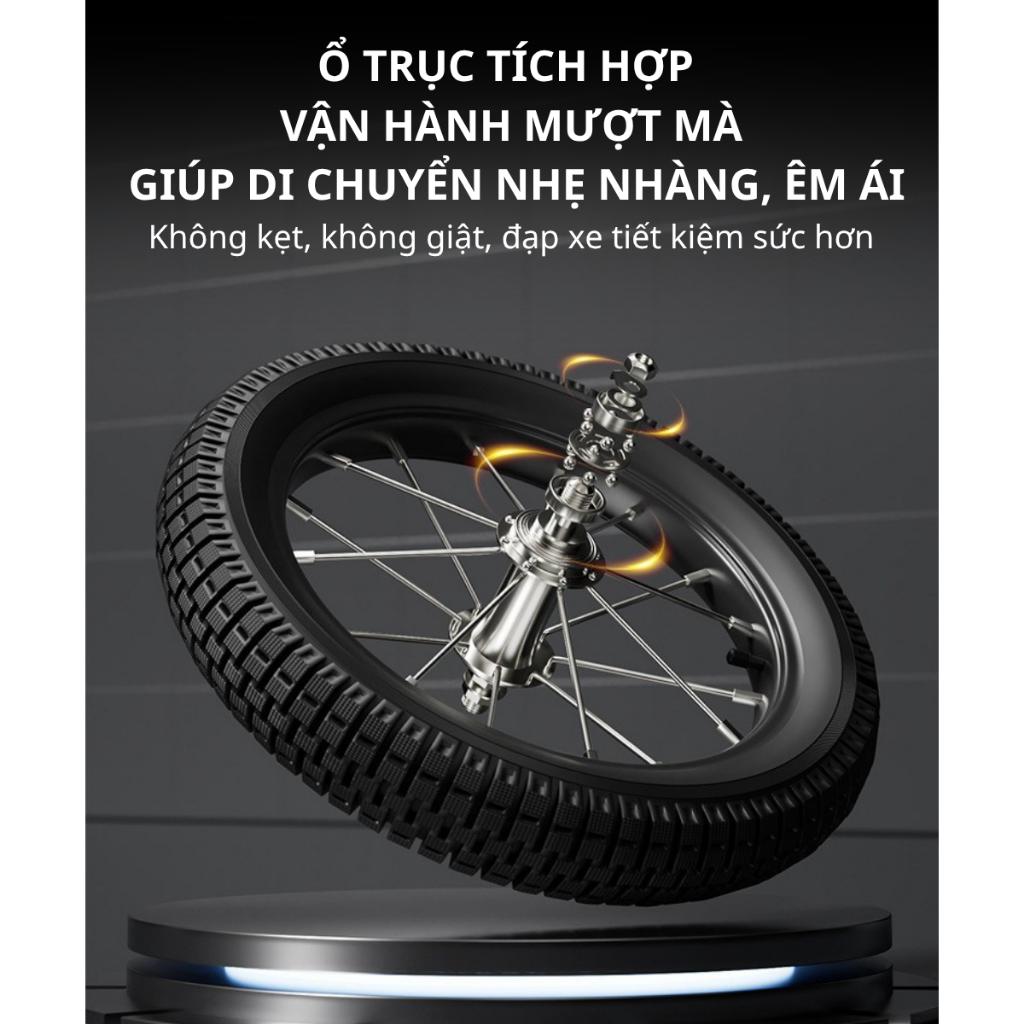 {XĐ-90 TẶNG KÈM BƠM TAY }XE Đạp Cho Bé Có Thể Gập Lại Đủ Size 12-16 inh ,Xe Đạp Có Phanh Kép An Toàn Cho Bé