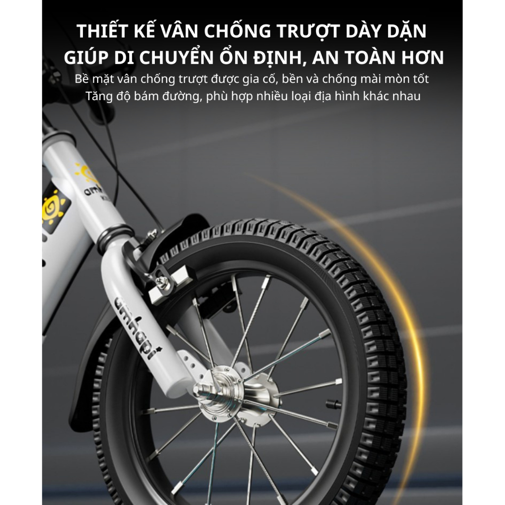 {XĐ-90 TẶNG KÈM BƠM TAY }XE Đạp Cho Bé Có Thể Gập Lại Đủ Size 12-16 inh ,Xe Đạp Có Phanh Kép An Toàn Cho Bé