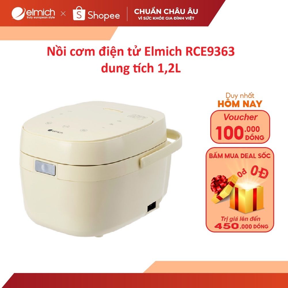 Nồi cơm điện tử Ceramic Elmich RCE9363 dung tích 1,2L