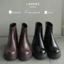 Giày Zip Chunky Boots Lemans Black + Brown ZB02.3 Khoá hậu YKK - Da bò nguyên tấm - Đế Chunky cao su đúc 4cm BH 24T