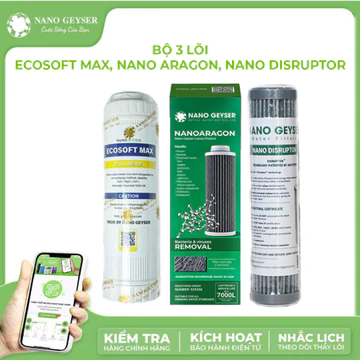 Bộ 3 lõi máy lọc nước Geyser Ecotar 4, Geyser Ecotar 8