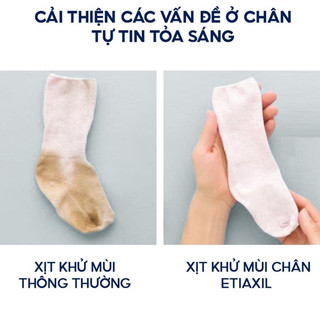 Xịt Ngăn Khử Mùi Mồ Hôi Chân Etiaxil Déodorant Anti-Transpirant 48h Pieds Chính Hãng 100ml - Bebeau