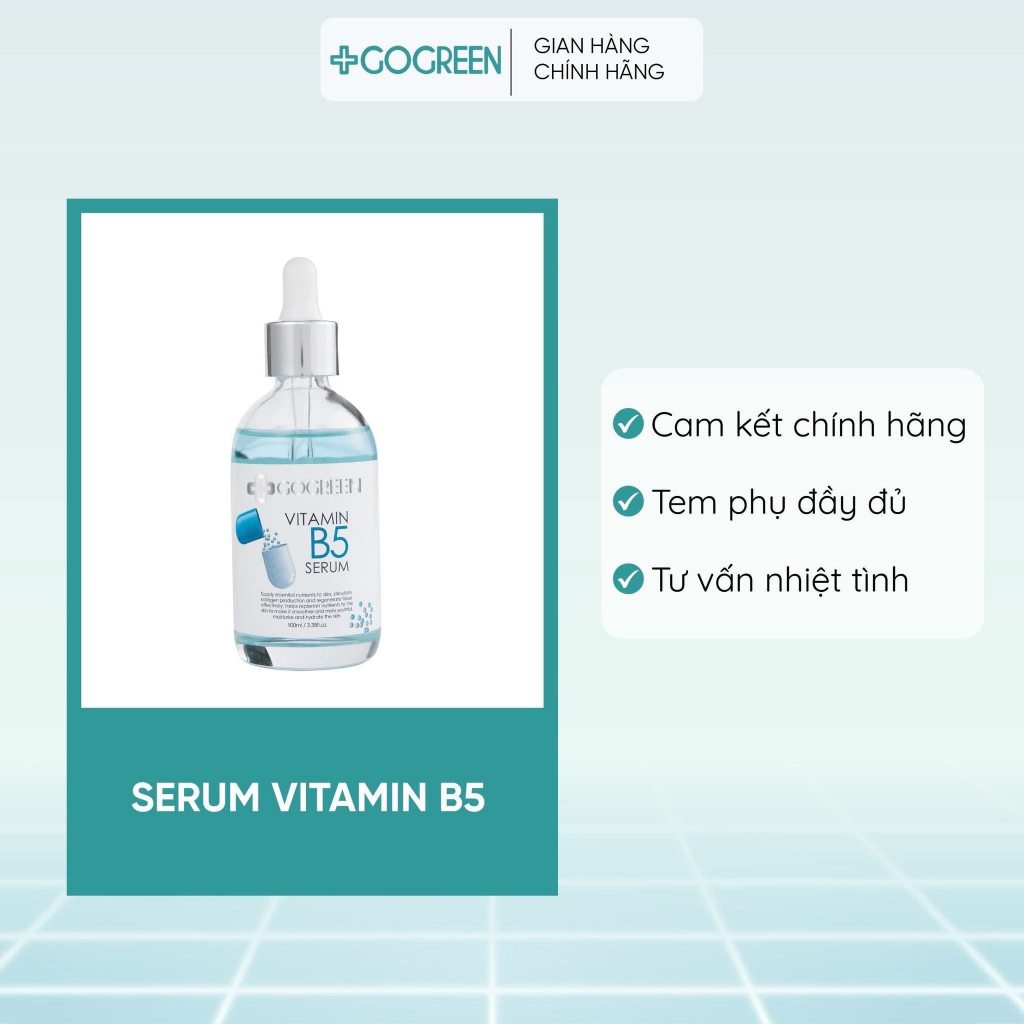 Serum phục hồi b5 Gogreen cho da mỏng yếu