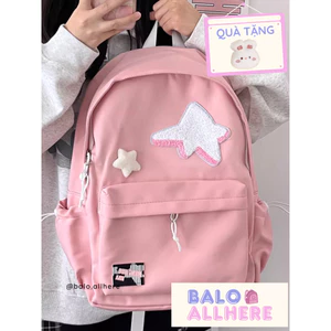 BaLo (XINHXINH) [ORDER] Balo Nữ Họa Tiết Ngôi Sao Đơn Giản BL258