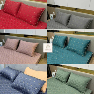 Vỏ Gối Phi Lụa Trần Bông Cao Cấp Sang Trọng Bền Đẹp Nhiều Màu 45x65cm - 005