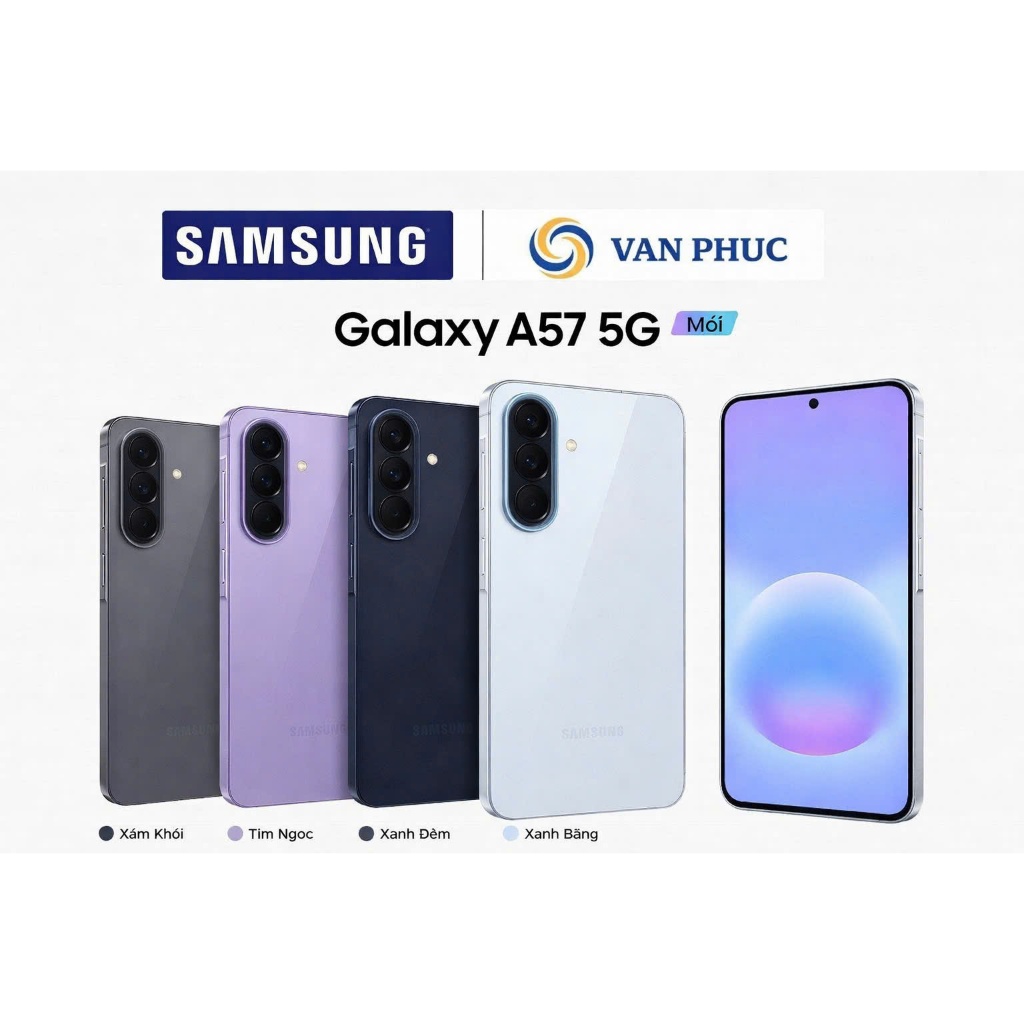 Điện thoại Samsung Galaxy A57 5G 8GB/256GB - Tặng ốp lưng Samsung và Giá đỡ Điện Thoại thương hiệu Ava+