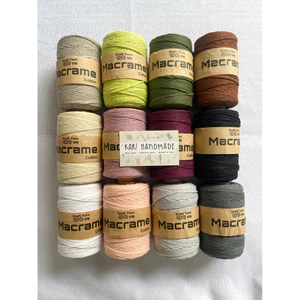 Sợi Macrame Cotton 3mm chuyên thắt vòng tay túi xách móc mũ nón túi