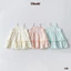 Váy Hai Dây Babydoll Bé Gái Mùa Hè Bèo Nhún DDáng Yêu Obebi 8-22KG V68