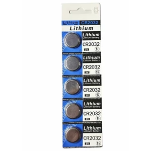 1 vỉ 5 viên pin cúc 3V CR2032 cho điều khiển, chìa khóa ô tô, xe máy, cửa cuốn, đồng hồ, cân điện tử