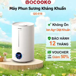 Máy Phun Sương Tạo Ẩm QCOOKO Hoạt Động Êm Ái Chống Hanh Khô Nhanh Chóng Dung Tích Lớn 4L