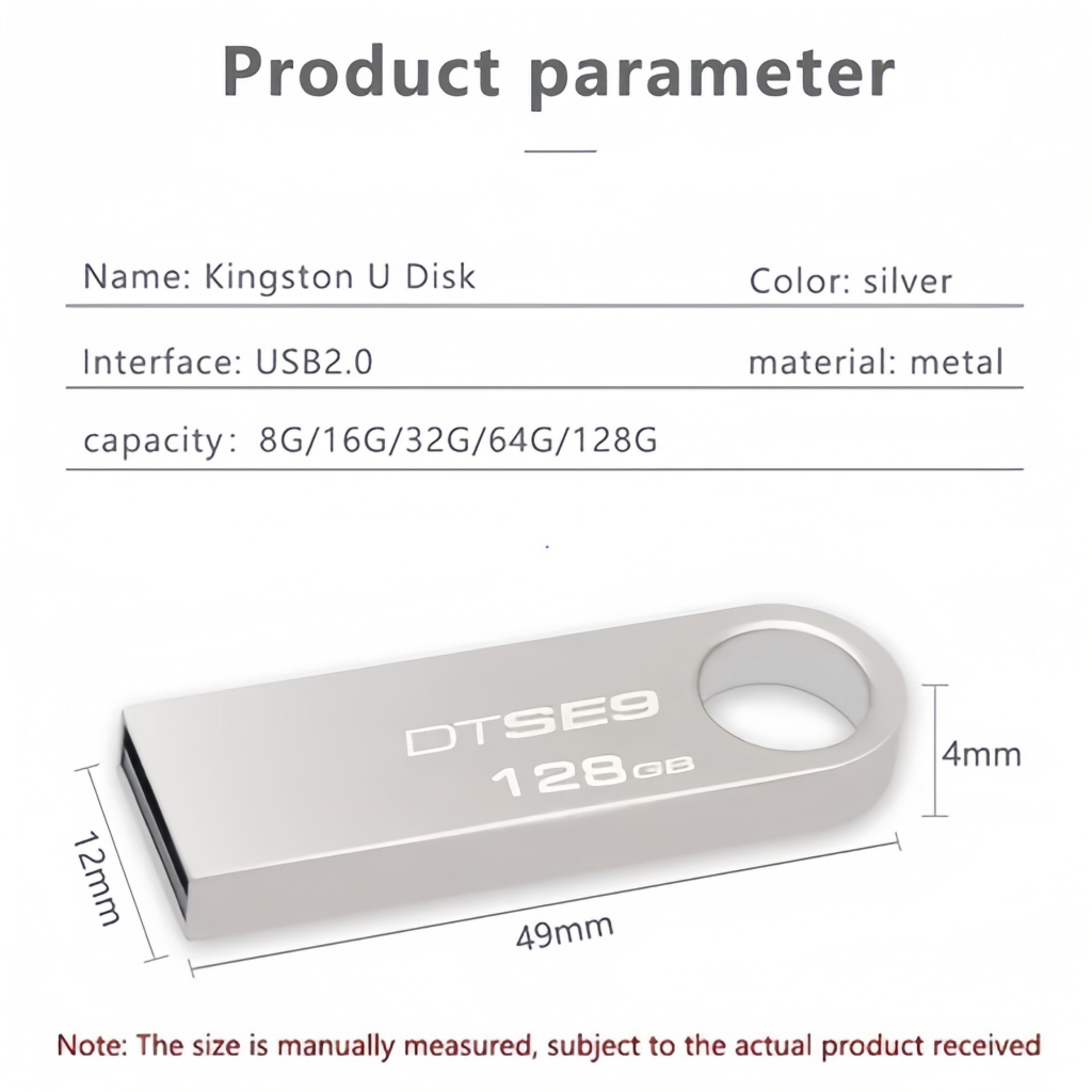 Kingston SE9 USB 2.0 - CarePhones 64GB/128GB/256GB/512GB/1TB  Độ Bền Cao,Bảo hành chính hãng 5 năm.