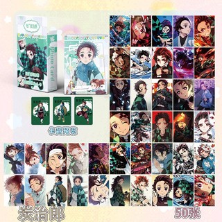 [hàng sẵn] Kamado Tanjiro / Thanh Gươm Diệt Quỷ | Hộp thẻ card laser 50 tấm Photo card Lomocard Card Kimetsu no Yaiba