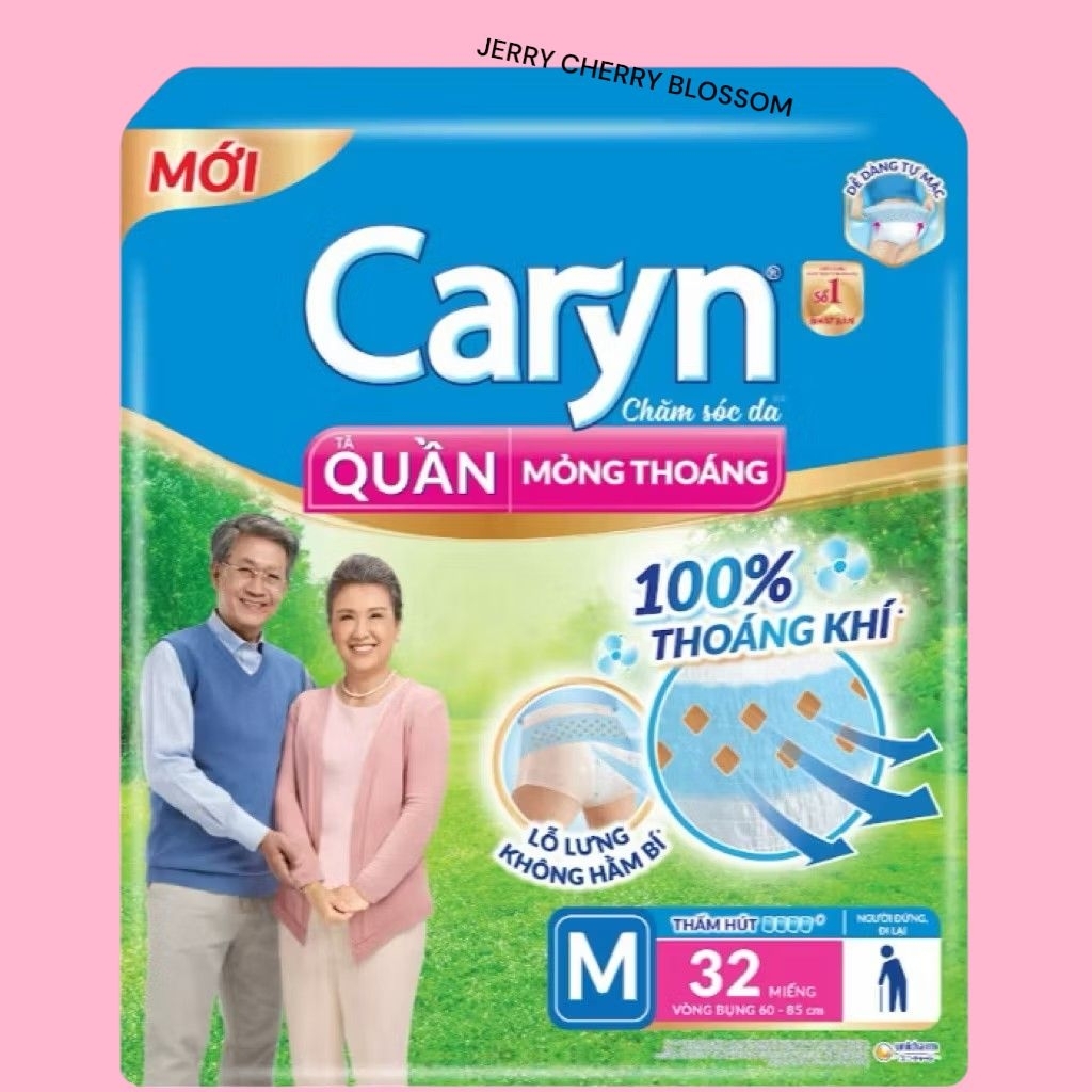 1 gói Tã quần Caryn M32, L28, XL24
