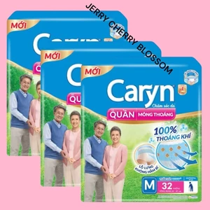 Bộ 3 Gói tã quần Caryn M32, L28, XL24 miếng