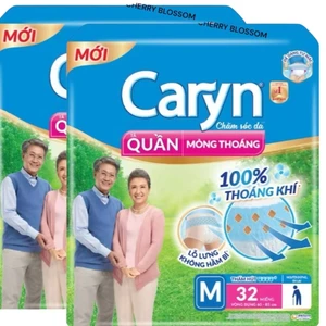 2 gói tã quần Caryn M32/ L28/XL24 miếng
