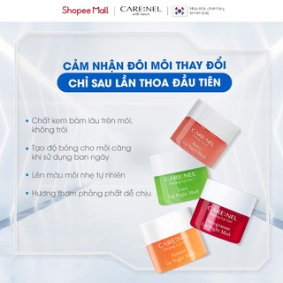 Mặt nạ dưỡng ẩm môi hồng môi ngừa thâm hương chanh Care:Nel Chanh Lime Lip Night Mask 23g