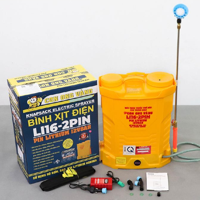 Bình Xịt Côn Trùng Con Ong Vàng Li16-2P 16L PlN Oshima - Chính Hãng Bảo Hành 12 Tháng