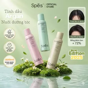 Dầu Gội Khô SPES [Hương Quế/Hương Bưởi/ Hương Anh Đào] 220ml - Tạo Phồng Tóc, Hút Dầu Thừa, Giữ Nếp Tự Nhiên