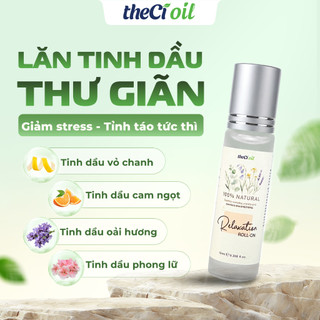 Lăn tinh dầu thư giãn thiên nhiên giúp ngủ ngon, giảm căng thẳng, hương oải hương & cam ngọt dịu nhẹ
