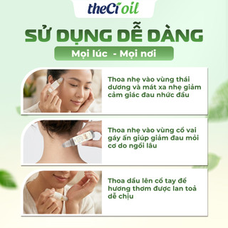 Lăn tinh dầu thư giãn thiên nhiên giúp ngủ ngon, giảm căng thẳng, hương oải hương & cam ngọt dịu nhẹ