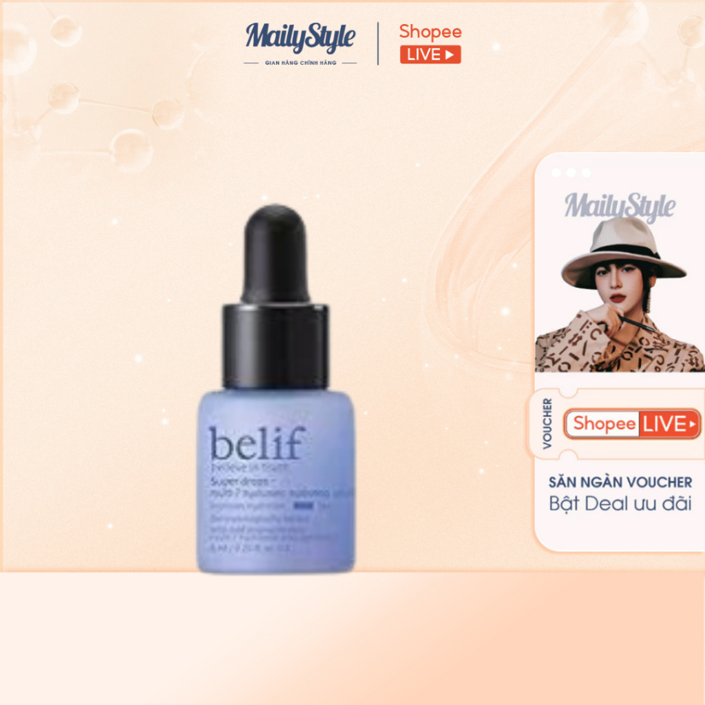 V160_ Tinh Chất Dưỡng Ẩm, Làm Dịu Da Belif Super Drops 6ml