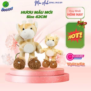 Gấu bông hươu mẫu mới mềm mịn gối ôm an toàn cho trẻ nhỏ kích thước 42 cm