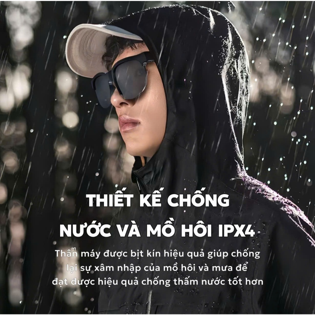 Kính Thông Minh Bluetooth G89 , Âm Thanh Nổi Cấp HiFi , Kính Chống Nước IPX4 , Kinh Thông Minh AI