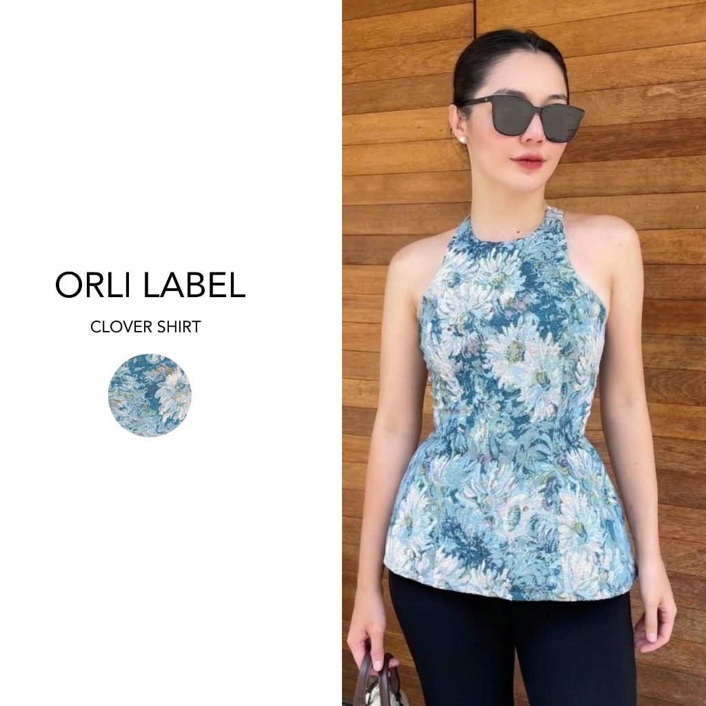 Orli Label | Clover Shirt | Áo yếm hoa bố gấm