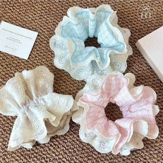 Chun Buộc Tóc Ren Vintage 🎀 Scrunchies Ren Nữ Tính Cột Tóc Xinh Nhẹ Nhàng Nàng Thơ Hàn Quốc