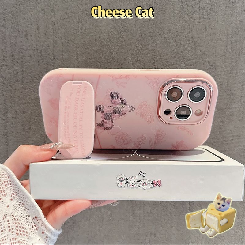 Giá đỡ gương mỹ phẩm + ngựa con phong cách retro thời trang cho iPhone Xs Max XR 11 12 13 14 15 16 17 Pro Max Plus 7P