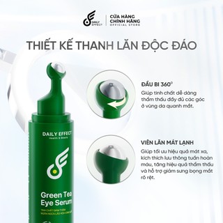 [Giảm 20k Trên Live] Serum Hỗ Trợ Giảm Quầng Thâm Mắt & Bọng Mắt - DAILY EFFECT Green Tea Eye Serum (15g)