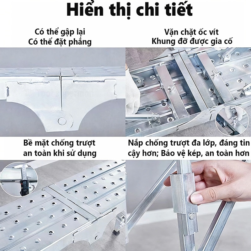 [HOT] Giàn giáo gấp gọn di động khung kim loại bền chắc gấp gọn tiện dụng, di chuyển mọi nơi