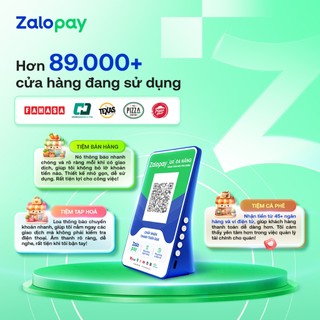 [Chính Hãng] Loa Thông Báo Chuyển Khoản - Zalopay Box V4 Bản Ưu Việt Sinh Lời Tự Động - Tặng Sim 4G