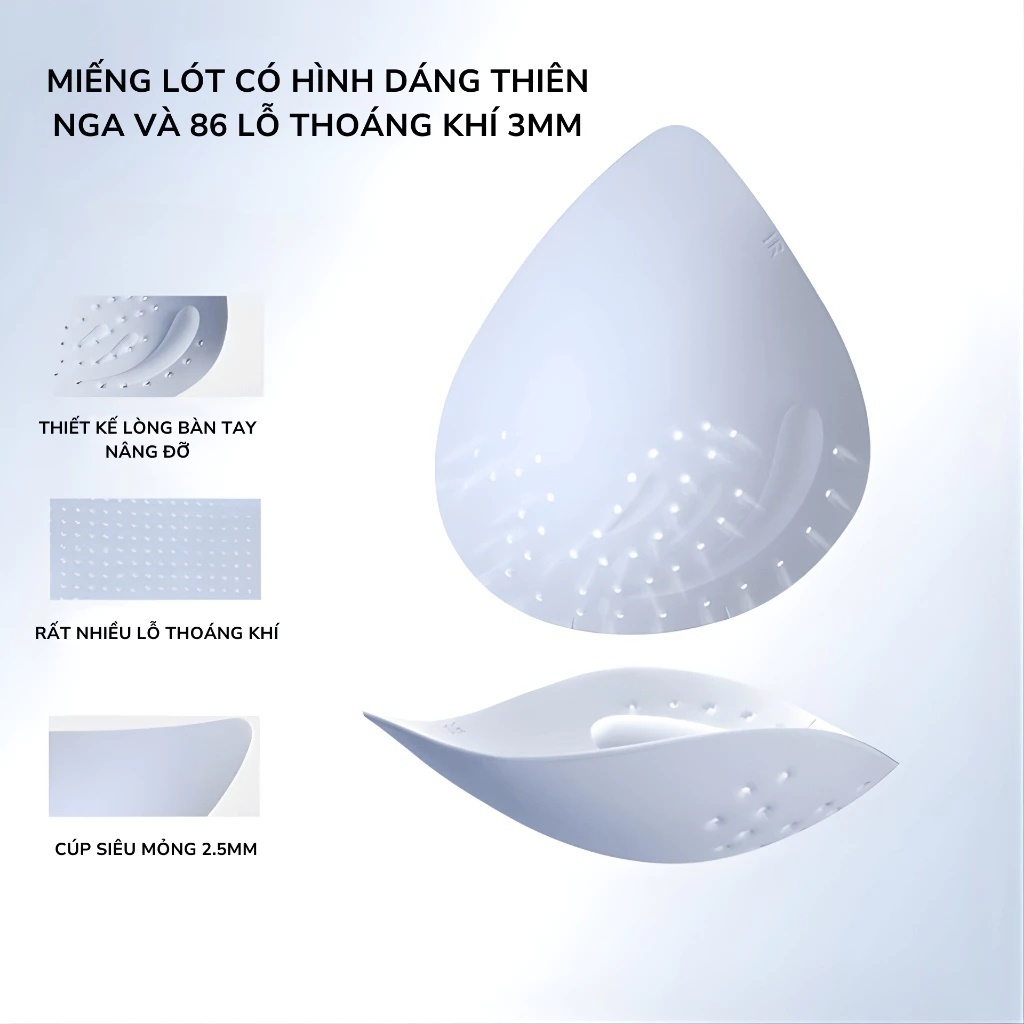Áo Lót Nữ Santony HXYS1001 Công Nghệ Sợi Siêu Mảnh 12D Cúp Nâng Swan-Curve Mặc Nhẹ Tênh Kháng Khuẩn